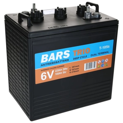 Akumulator Bars TRIO Deep 6V 225Ah Dual Terminal T-105s (261*181*276)